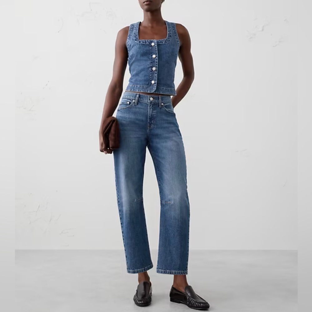 Two pair Banana Republic Barrel Mid-Rise Jeans Size 18